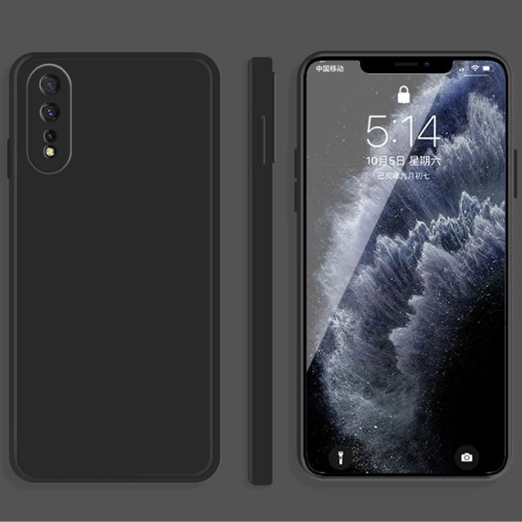 Solid Color Liquid Silicone Straight Edge Dropproof Full Coverage Protective Case, For vivo iQOO Neo, For vivo IQOO Neo3