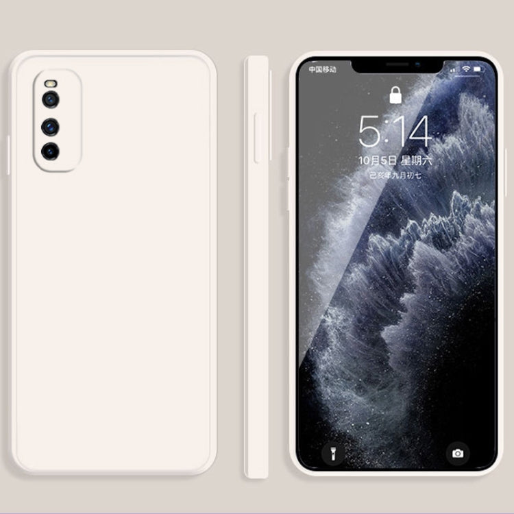 Solid Color Liquid Silicone Straight Edge Dropproof Full Coverage Protective Case, For vivo iQOO Neo, For vivo IQOO Neo3