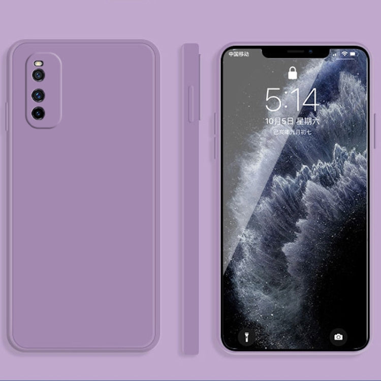 Solid Color Liquid Silicone Straight Edge Dropproof Full Coverage Protective Case, For vivo iQOO Neo, For vivo IQOO Neo3