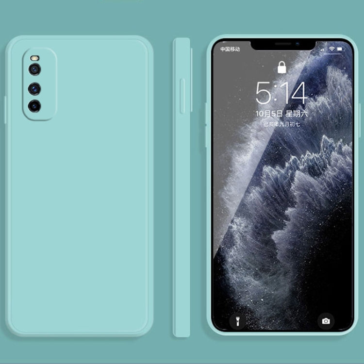 Solid Color Liquid Silicone Straight Edge Dropproof Full Coverage Protective Case, For vivo iQOO Neo, For vivo IQOO Neo3