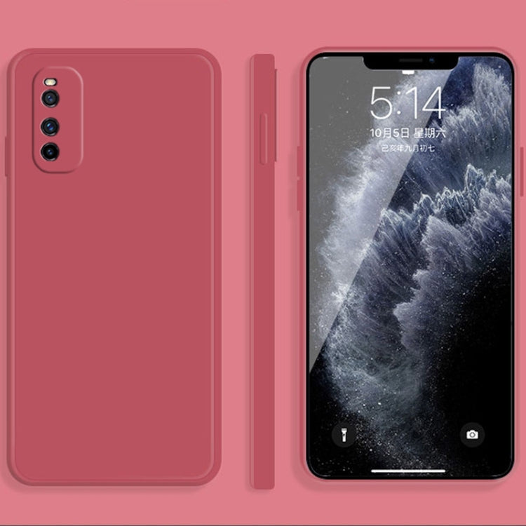 Solid Color Liquid Silicone Straight Edge Dropproof Full Coverage Protective Case, For vivo iQOO Neo, For vivo IQOO Neo3