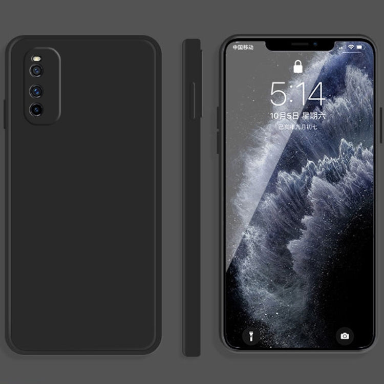 Solid Color Liquid Silicone Straight Edge Dropproof Full Coverage Protective Case, For vivo iQOO Neo, For vivo IQOO Neo3