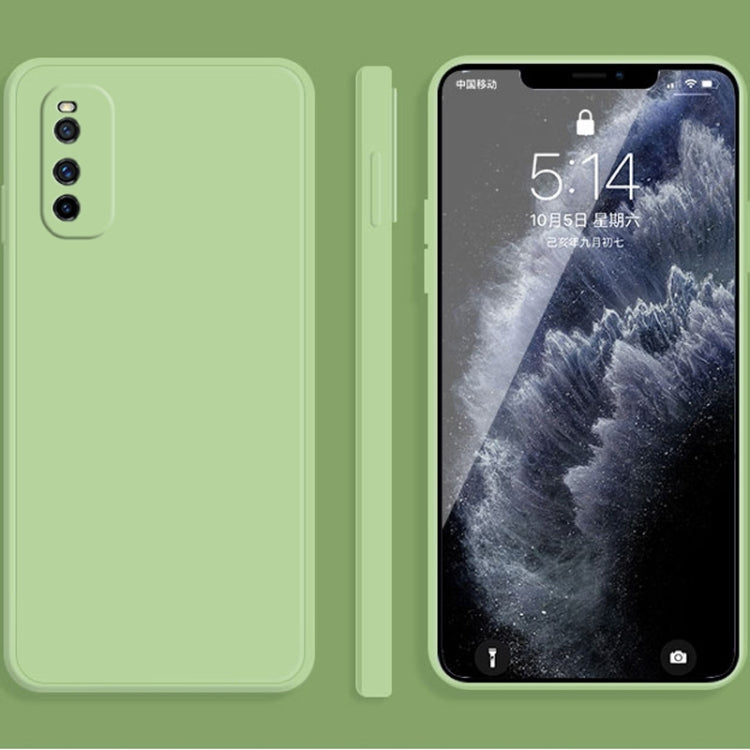 Solid Color Liquid Silicone Straight Edge Dropproof Full Coverage Protective Case, For vivo iQOO Neo, For vivo IQOO Neo3