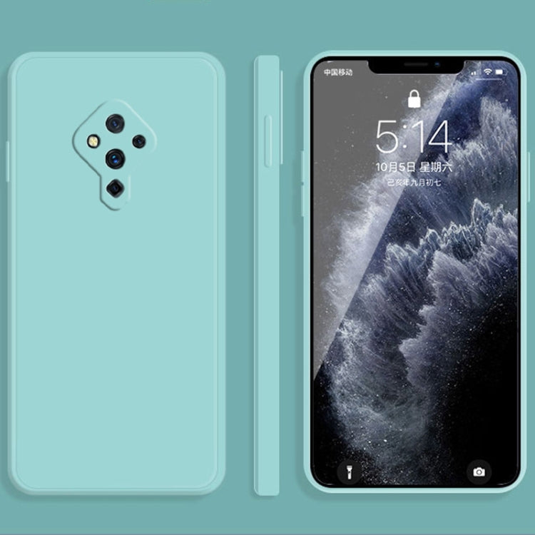 Solid Color Liquid Silicone Straight Edge Dropproof Full Coverage Protective Case, For vivo S5, For vivo S6