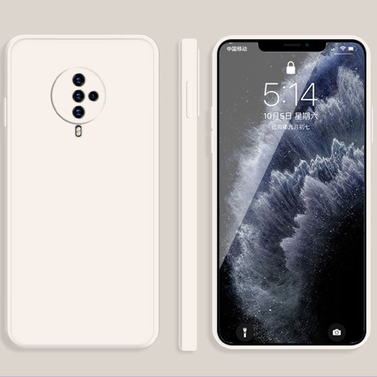 Solid Color Liquid Silicone Straight Edge Dropproof Full Coverage Protective Case, For vivo S5, For vivo S6