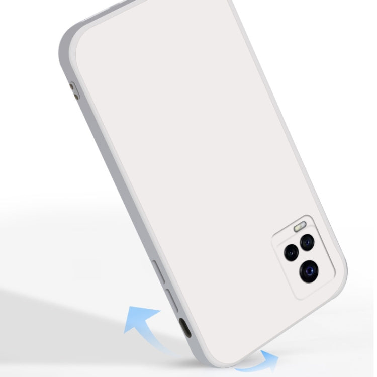 Solid Color Liquid Silicone Straight Edge Dropproof Full Coverage Protective Case, For vivo S7, For vivo X23