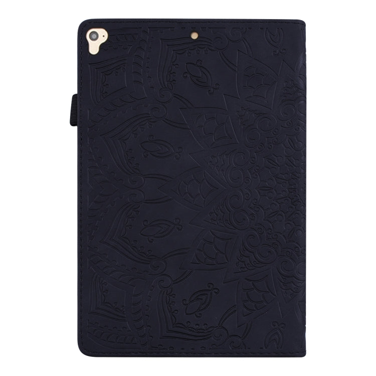 Calf Pattern Double Folding Design Embossed Leather Case with Holder & Card Slots & Pen Slot & Elastic Band, For iPad Pro 9.7 inch, For iPad 10.2 2021 / 2020 / 2019, For iPad 4 & 3 & 2, For Samsung Galaxy Tab A 10.5 T590 / T595