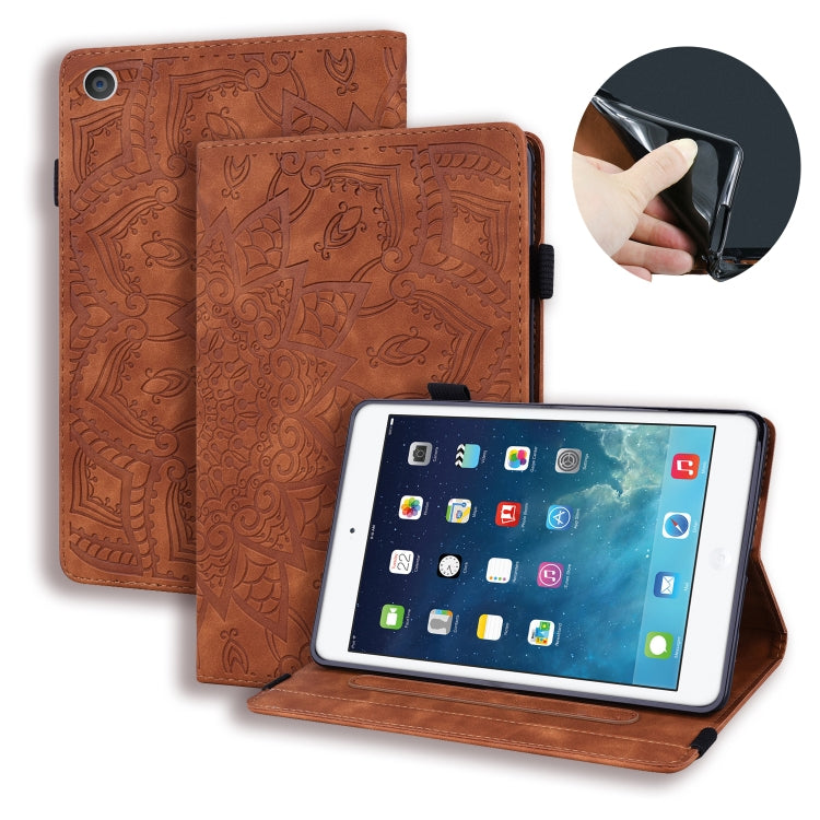 Calf Pattern Double Folding Design Embossed Leather Case with Holder & Card Slots & Pen Slot & Elastic Band, For iPad Pro 9.7 inch, For iPad 10.2 2021 / 2020 / 2019, For iPad 4 & 3 & 2, For Samsung Galaxy Tab A 10.5 T590 / T595