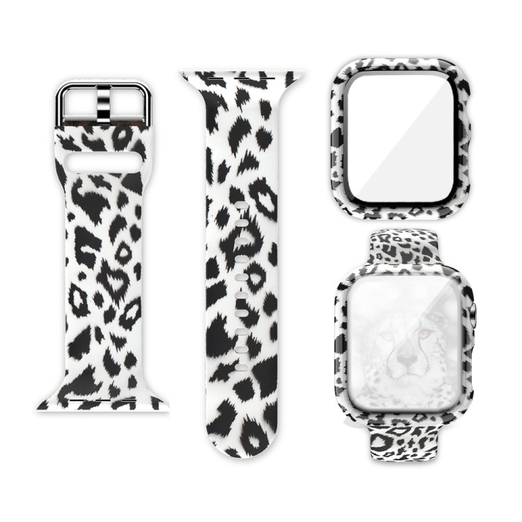 Silicone Printing Integrated Replacement Watch Case Watchband, For Apple Watch Series 6 / 5 / 4 / Watch SE 44mm