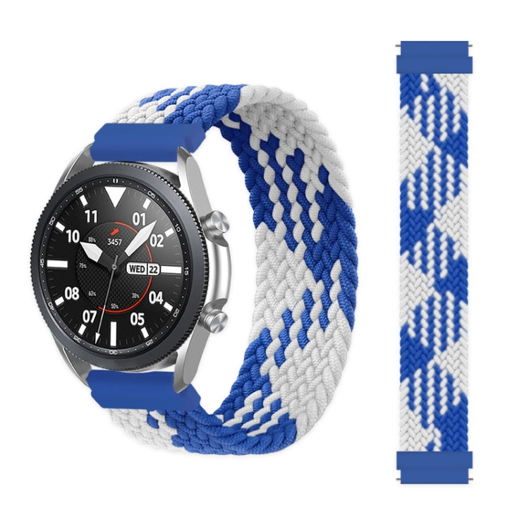 For Samsung Galaxy Watch 3 45mm Adjustable Nylon Braided Elasticity Replacement Strap Watchband, 145mm, 155mm