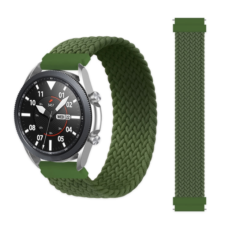 For Samsung Galaxy Watch Active / Active2 40mm / Active2 44mm Adjustable Nylon Braided Elasticity Replacement Strap Watchband, 145mm, 155mm