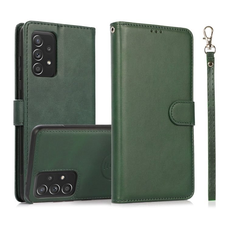 Calf Texture 2 in 1 Detachable Magnetic Back Cover Horizontal Flip Leather Case with Holder & Card Slots & Wallet & Photo Frame, For Samsung Galaxy A51 5G, For Samsung Galaxy A52 5G / 4G, For Samsung Galaxy A70, For Samsung Galaxy A71