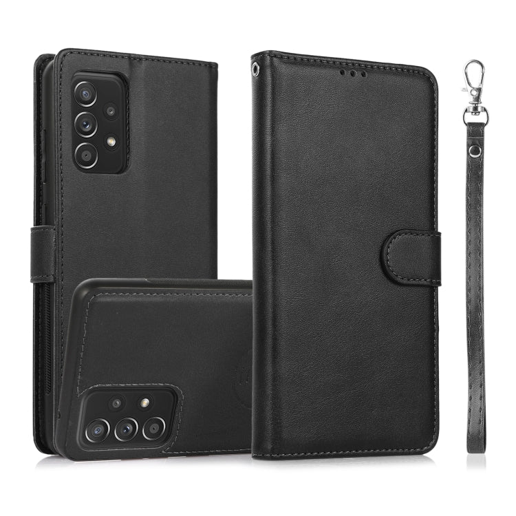 Calf Texture 2 in 1 Detachable Magnetic Back Cover Horizontal Flip Leather Case with Holder & Card Slots & Wallet & Photo Frame, For Samsung Galaxy A51 5G, For Samsung Galaxy A52 5G / 4G, For Samsung Galaxy A70, For Samsung Galaxy A71