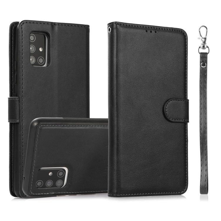 Calf Texture 2 in 1 Detachable Magnetic Back Cover Horizontal Flip Leather Case with Holder & Card Slots & Wallet & Photo Frame, For Samsung Galaxy A71 5G, For Samsung Galaxy A72 5G / 4G, For Samsung Galaxy Note20 Ultra, For Samsung Galaxy Note9