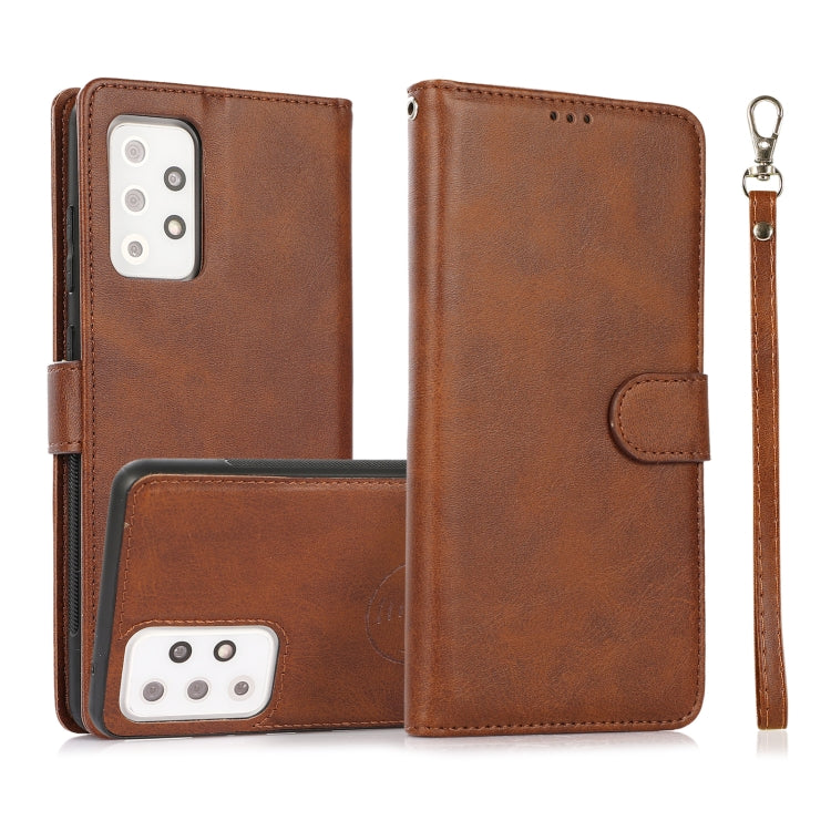 Calf Texture 2 in 1 Detachable Magnetic Back Cover Horizontal Flip Leather Case with Holder & Card Slots & Wallet & Photo Frame, For Samsung Galaxy A71 5G, For Samsung Galaxy A72 5G / 4G, For Samsung Galaxy Note20 Ultra, For Samsung Galaxy Note9