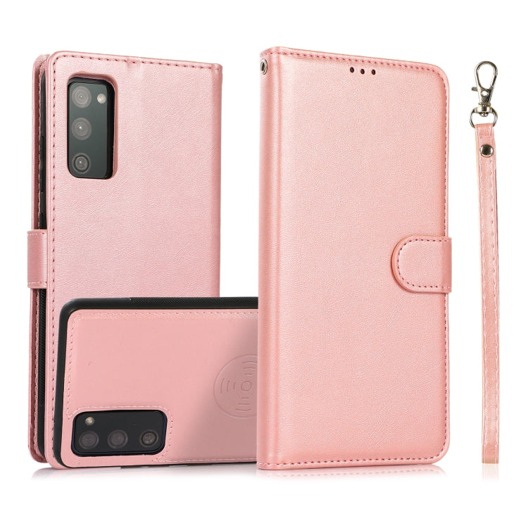 Calf Texture 2 in 1 Detachable Magnetic Back Cover Horizontal Flip Leather Case with Holder & Card Slots & Wallet & Photo Frame, For Samsung Galaxy S20 FE, For Samsung Galaxy S20 Ultra, For Samsung Galaxy S21 Ultra 5G, For Samsung Galaxy S21+ 5G