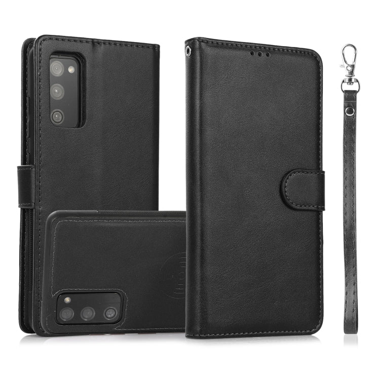 Calf Texture 2 in 1 Detachable Magnetic Back Cover Horizontal Flip Leather Case with Holder & Card Slots & Wallet & Photo Frame, For Samsung Galaxy S20 FE, For Samsung Galaxy S20 Ultra, For Samsung Galaxy S21 Ultra 5G, For Samsung Galaxy S21+ 5G