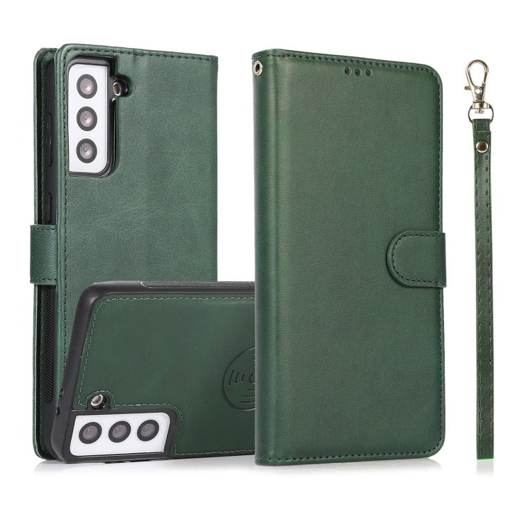 Calf Texture 2 in 1 Detachable Magnetic Back Cover Horizontal Flip Leather Case with Holder & Card Slots & Wallet & Photo Frame, For Samsung Galaxy S20 FE, For Samsung Galaxy S20 Ultra, For Samsung Galaxy S21 Ultra 5G, For Samsung Galaxy S21+ 5G