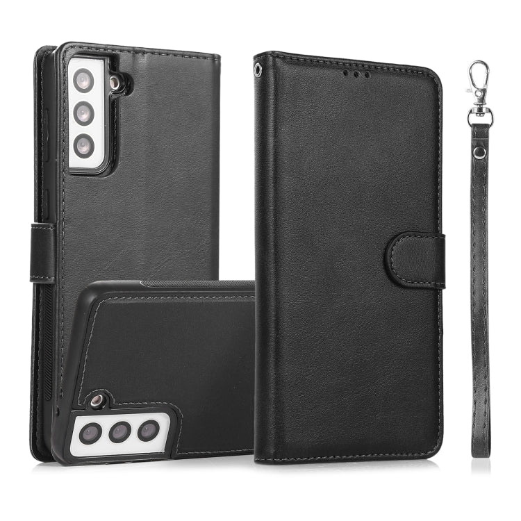 Calf Texture 2 in 1 Detachable Magnetic Back Cover Horizontal Flip Leather Case with Holder & Card Slots & Wallet & Photo Frame, For Samsung Galaxy S20 FE, For Samsung Galaxy S20 Ultra, For Samsung Galaxy S21 Ultra 5G, For Samsung Galaxy S21+ 5G