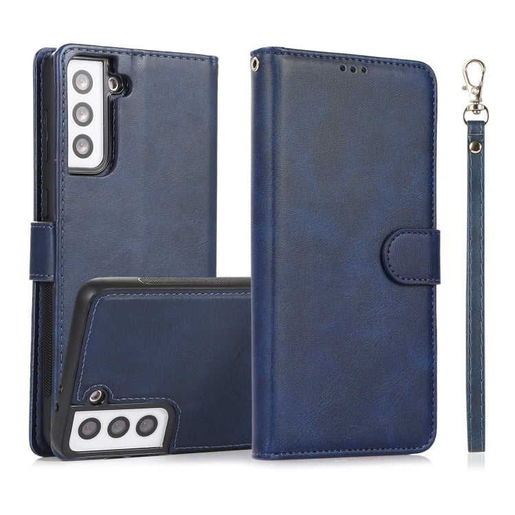 Calf Texture 2 in 1 Detachable Magnetic Back Cover Horizontal Flip Leather Case with Holder & Card Slots & Wallet & Photo Frame, For Samsung Galaxy S20 FE, For Samsung Galaxy S20 Ultra, For Samsung Galaxy S21 Ultra 5G, For Samsung Galaxy S21+ 5G