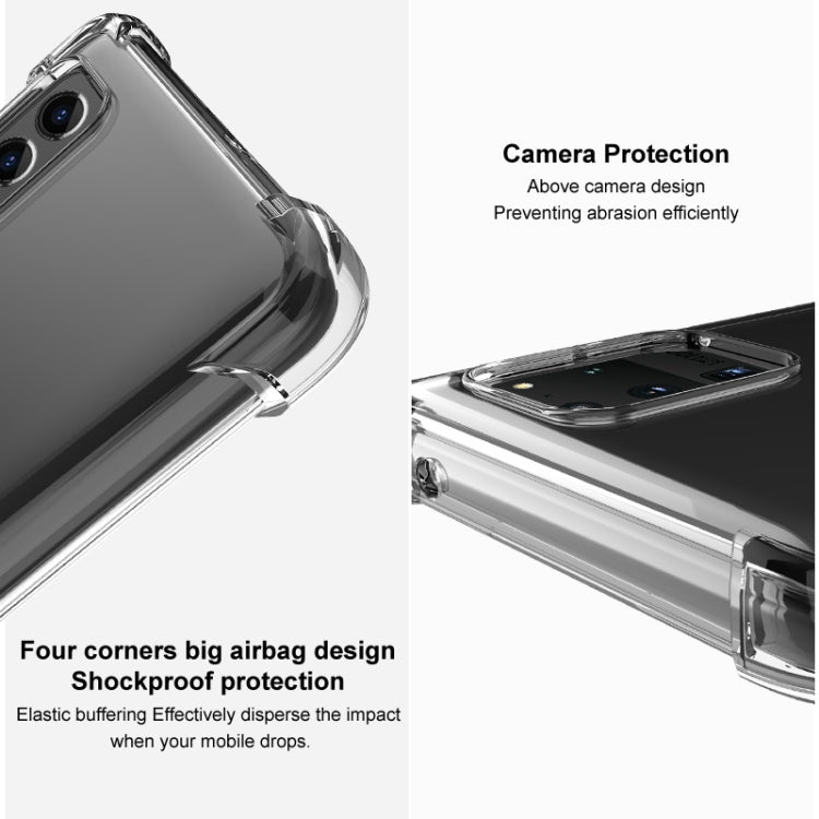 IMAK All-inclusive Shockproof Airbag TPU Case with Screen Protector, For Samsung Galaxy S21 FE 5G