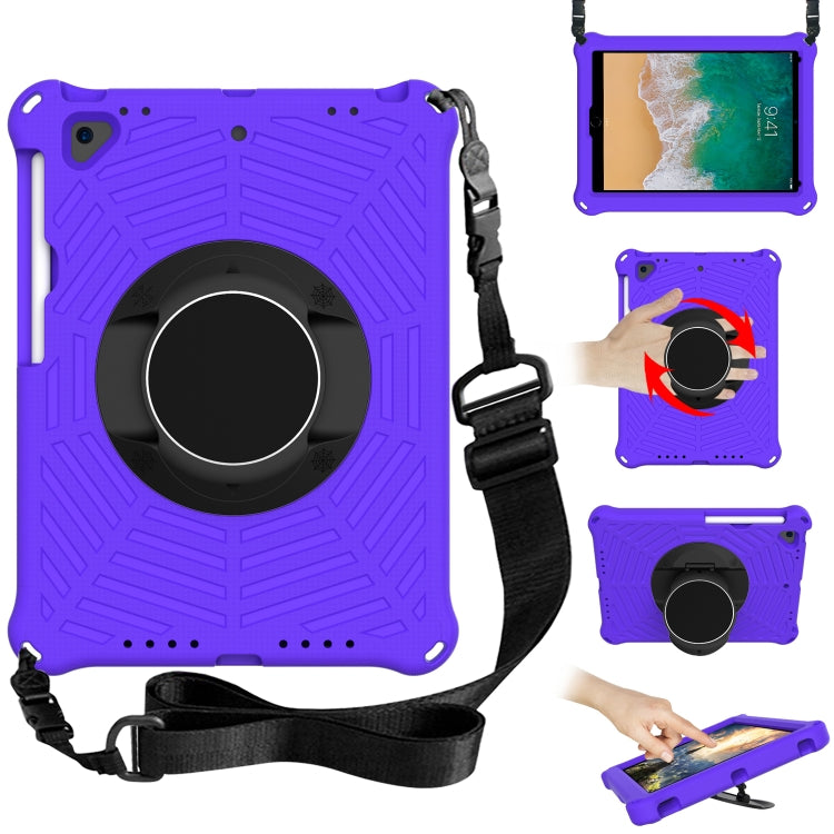 Spider King EVA Protective Case with Adjustable Shoulder Strap & Holder & Pen Slot, For iPad 9.7 2018 & 2017 / Pro 9.7 / Air 2 / Air, For iPad 10.2 2021 / 2020 / 2019, For iPad Pro 10.5 inch 2017 / Air 3 10.5 inch                                       ...