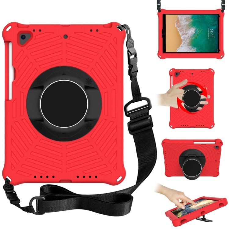 Spider King EVA Protective Case with Adjustable Shoulder Strap & Holder & Pen Slot, For iPad 9.7 2018 & 2017 / Pro 9.7 / Air 2 / Air, For iPad 10.2 2021 / 2020 / 2019, For iPad Pro 10.5 inch 2017 / Air 3 10.5 inch                                       ...