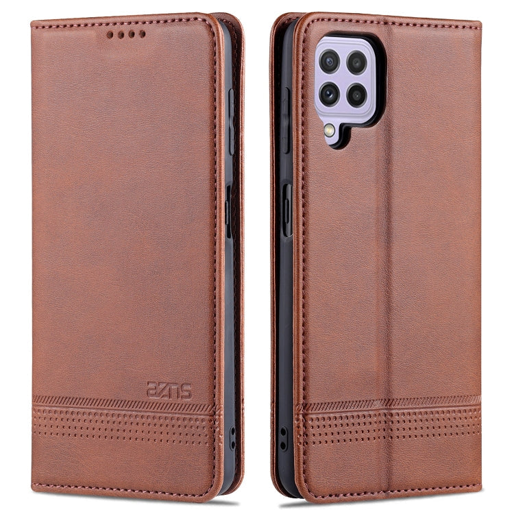 AZNS Magnetic Calf Texture Horizontal Flip Leather Case with Card Slots & Holder & Wallet, For Samsung Galaxy A22 4G, For Samsung Galaxy A22 5G