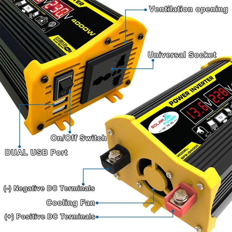 Legend II Generation 12V to 110V 300W Car Power Inverter, 12V to 110V