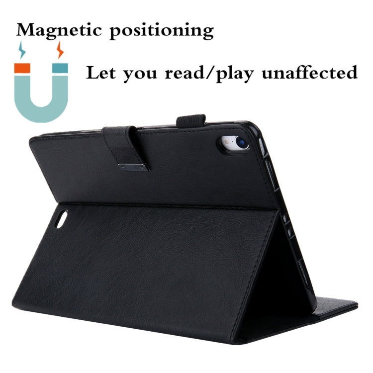 Business Style Horizontal Flip Leather Case with Holder & Card Slot & Photo Frame & Wallet & Hand Strap & Sleep / Wake-up Function, For iPad Pro 11 inch （2018）