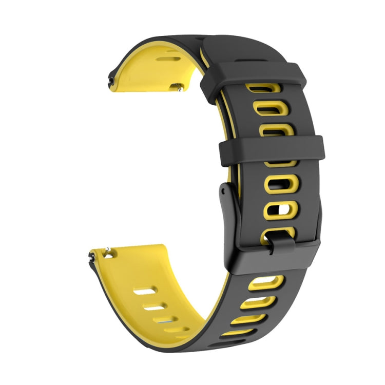 Universal Two-color Silicone Replacement Strap Watchband, 22mm For Xiaomi Haylou RT RS3 LS04 / LS05S, 20mm For Garmin Vivoactive 3 / Venu, 22mm For Garmin Vivoactive 4 / Venu 2