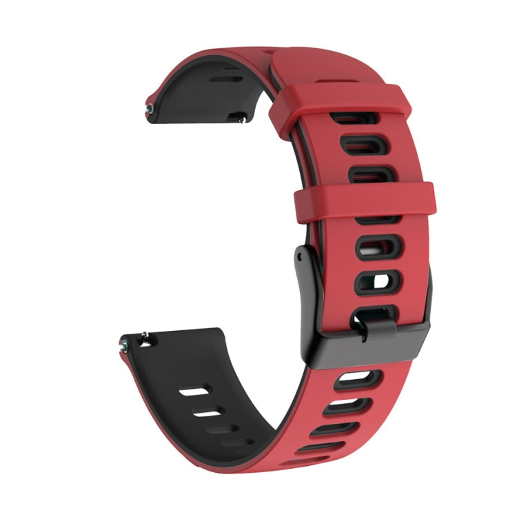 Universal Two-color Silicone Replacement Strap Watchband, 22mm For Xiaomi Haylou RT RS3 LS04 / LS05S, 20mm For Garmin Vivoactive 3 / Venu, 22mm For Garmin Vivoactive 4 / Venu 2