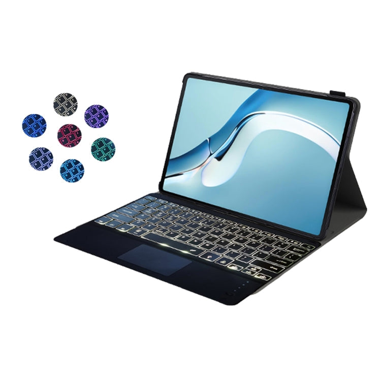 For Huawei MatePad Pro 12.6 2021 Sheep Texture Ultra-thin Backlight Bluetooth Keyboard Horizontal Flip Leather Case with Holder & Touchpad, A126-AS