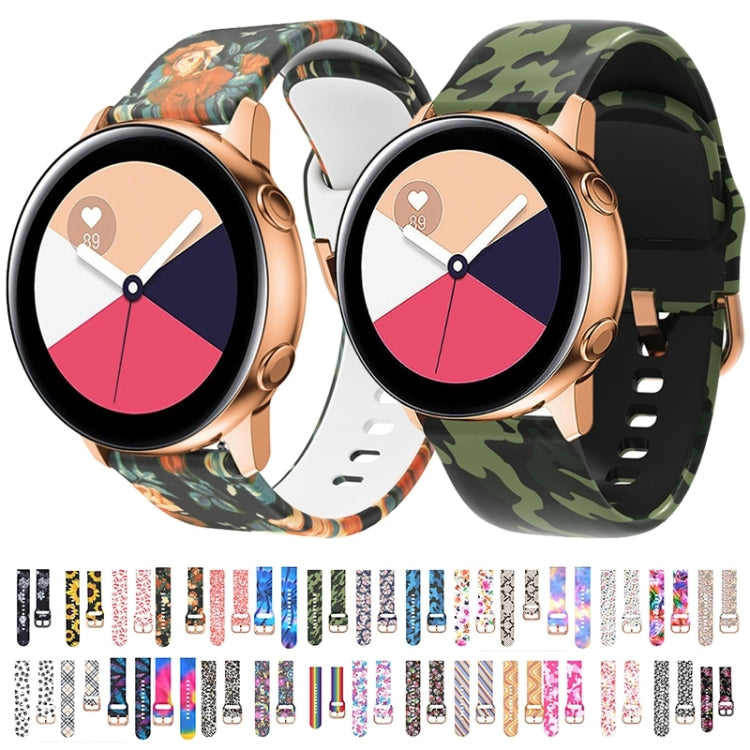 Silicone Printing Replacement Strap Watchband, For Samsung Galaxy Watch 46mm