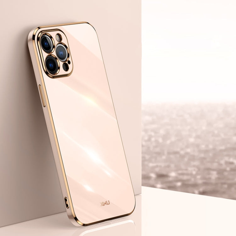 XINLI Straight Edge 6D Electroplate TPU Phone Case, For iPhone XS Max, For iPhone 8 Plus / 7 Plus, For iPhone 12 Pro