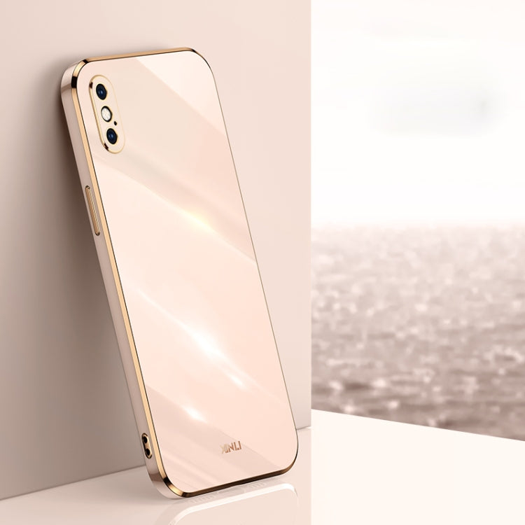 XINLI Straight Edge 6D Electroplate TPU Phone Case, For iPhone XS Max, For iPhone 8 Plus / 7 Plus, For iPhone 12 Pro