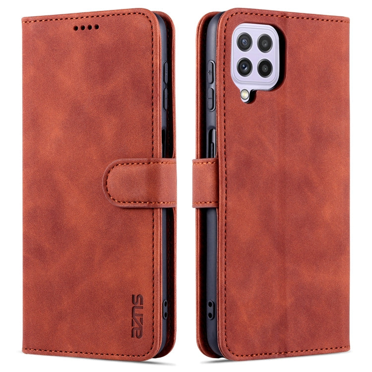 AZNS Skin Feel Calf Texture Horizontal Flip Leather Case with Card Slots & Holder & Wallet, For Honor Play 5T Youth, For Samsung Galaxy A22 4G, For Samsung Galaxy A32 5G, For Samsung Galaxy A82 5G
