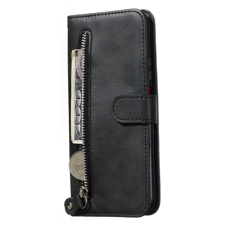 Fashion Calf Texture Zipper Horizontal Flip PU Leather Case, with Holder & Card Slots & Wallet, For Huawei Honor 9X / Honor 9X Pro