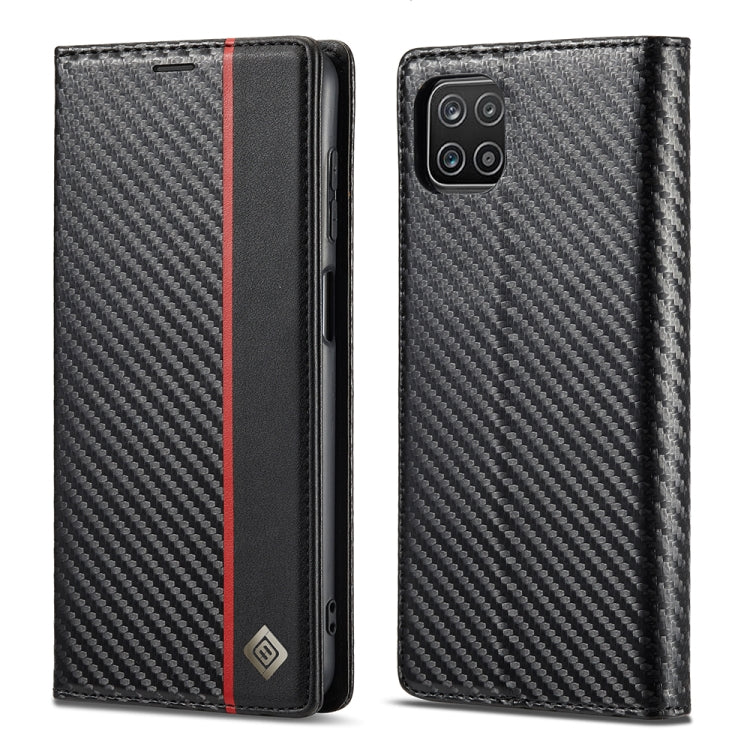 LC.IMEEKE Carbon Fiber PU + TPU Horizontal Flip Leather Case with Holder & Card Slot & Wallet, For Samsung Galaxy A12 5G, For Samsung Galaxy A22 4G, For Samsung Galaxy A22 5G, For Samsung Galaxy A32 4G, For Samsung Galaxy A51 4G / M40s                 ...