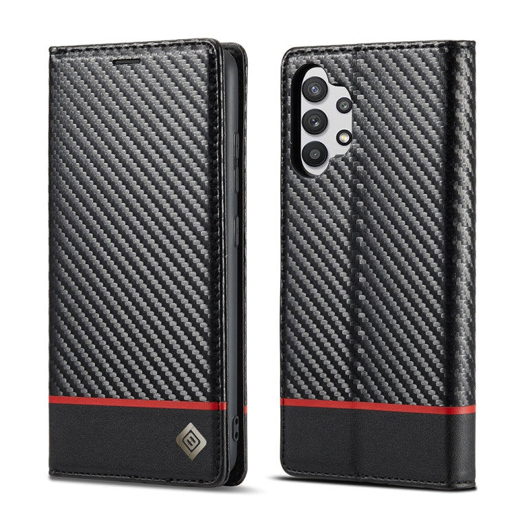 LC.IMEEKE Carbon Fiber PU + TPU Horizontal Flip Leather Case with Holder & Card Slot & Wallet, For Samsung Galaxy A12 5G, For Samsung Galaxy A22 4G, For Samsung Galaxy A22 5G, For Samsung Galaxy A32 4G, For Samsung Galaxy A51 4G / M40s                 ...