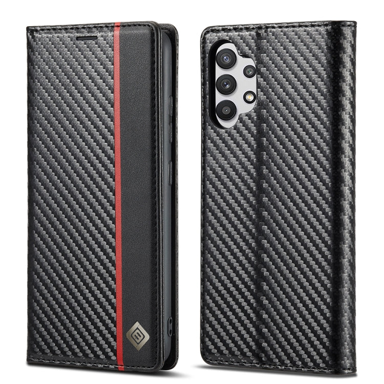 LC.IMEEKE Carbon Fiber PU + TPU Horizontal Flip Leather Case with Holder & Card Slot & Wallet, For Samsung Galaxy A12 5G, For Samsung Galaxy A22 4G, For Samsung Galaxy A22 5G, For Samsung Galaxy A32 4G, For Samsung Galaxy A51 4G / M40s                 ...