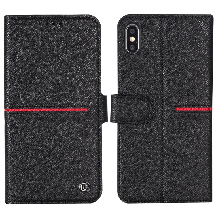 GEBEI Top-grain Leather Horizontal Flip Protective Case with Holder & Card Slots & Wallet & Photo Frame, For iPhone 11, For iPhone 11 Pro, For iPhone 11 Pro Max, For iPhone XS / X, For iPhone XR, For iPhone XS Max