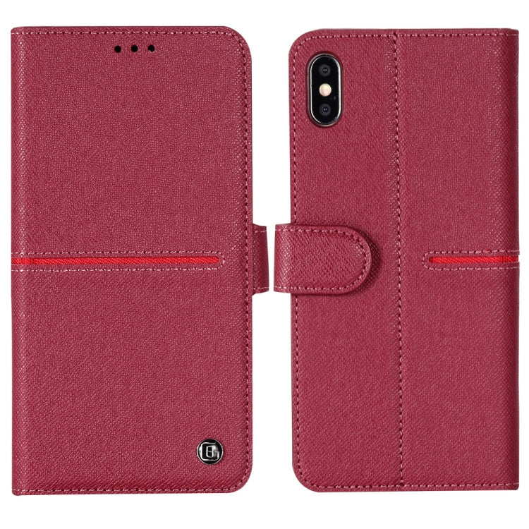 GEBEI Top-grain Leather Horizontal Flip Protective Case with Holder & Card Slots & Wallet & Photo Frame, For iPhone 11, For iPhone 11 Pro, For iPhone 11 Pro Max, For iPhone XS / X, For iPhone XR, For iPhone XS Max