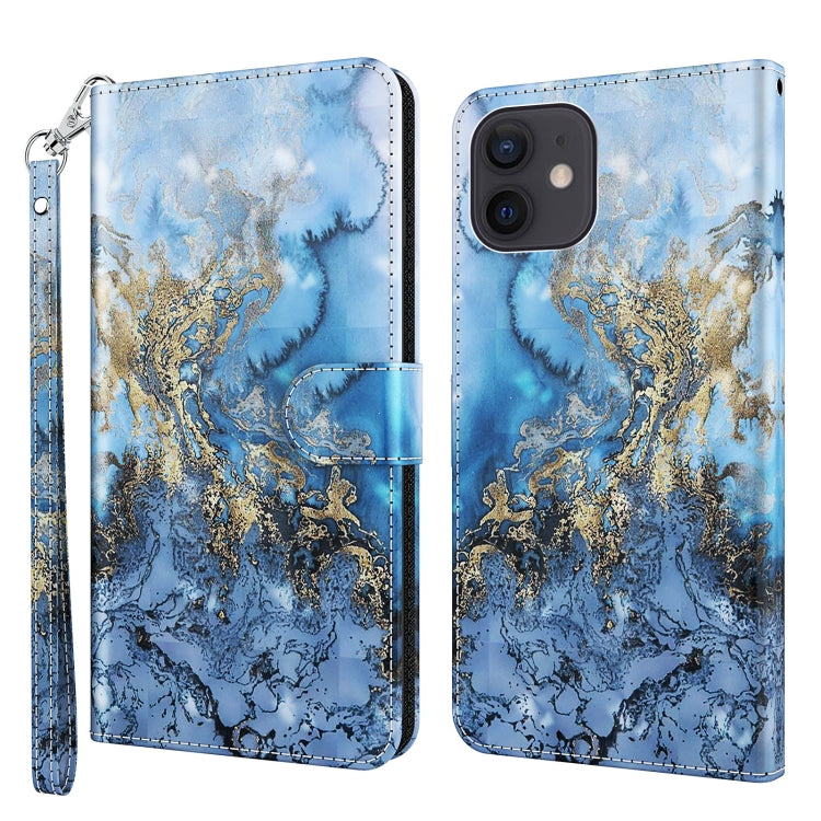 3D Painting Pattern Horizontal Flip TPU + PU Leather Case with Holder & Card Slots & Wallet, For iPhone 13 Pro, For iPhone 13 Pro Max