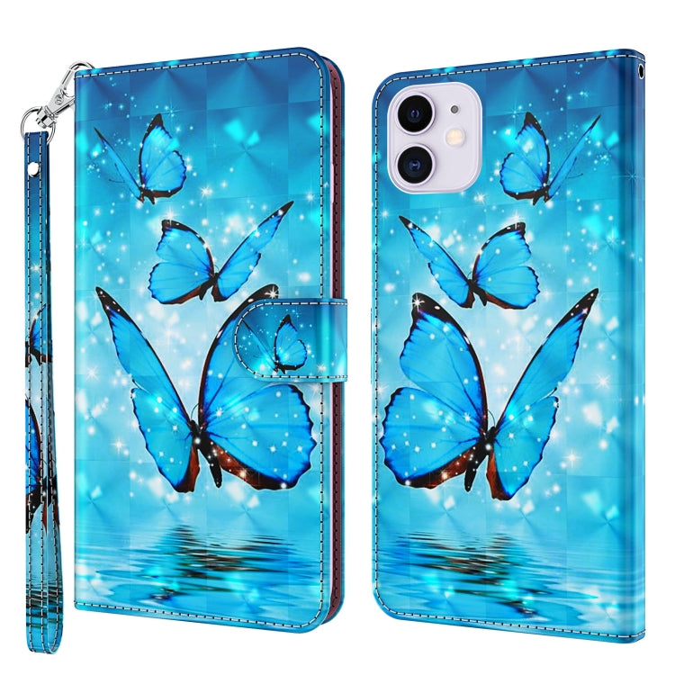 3D Painting Pattern Horizontal Flip TPU + PU Leather Case with Holder & Card Slots & Wallet, For iPhone 13 Pro, For iPhone 13 Pro Max