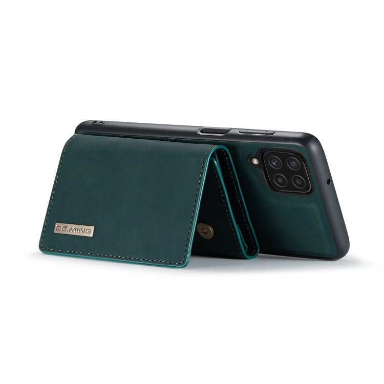 DG.MING M1 Series 3-Fold Multi Card Wallet + Magnetic Back Cover Shockproof Case with Holder Function, For Samsung Galaxy A22 4G