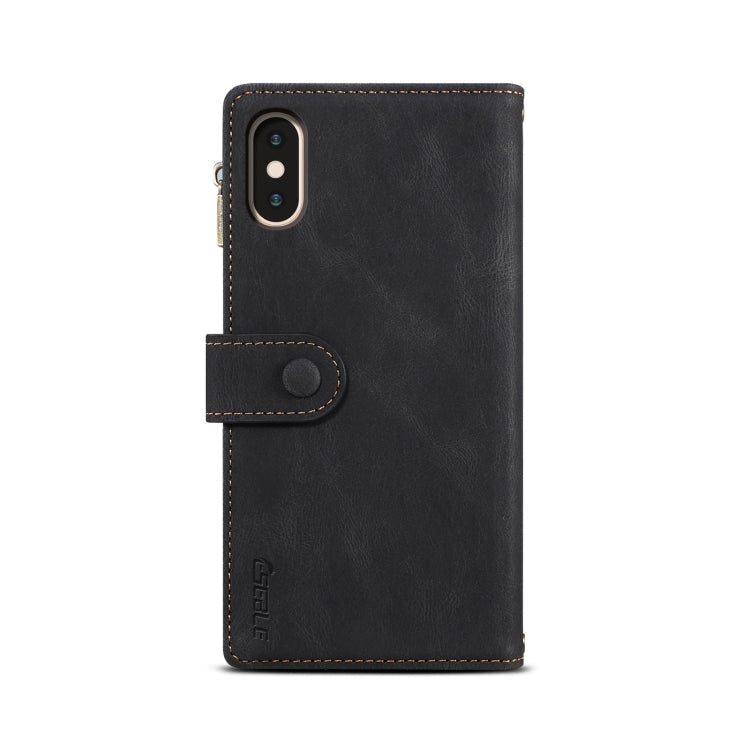 Retro Frosted Horizontal Flip Leather Case with Holder & Card Slot & Wallet & Zipper Pocket & Lanyard, For iPhone XS Max, For iPhone SE 2022 / SE 2020 & 8 & 7, For iPhone 6 & 6s, For iPhone 8 Plus & 7 Plus, For iPhone 6 Plus & 6s Plus, For iPhone 11