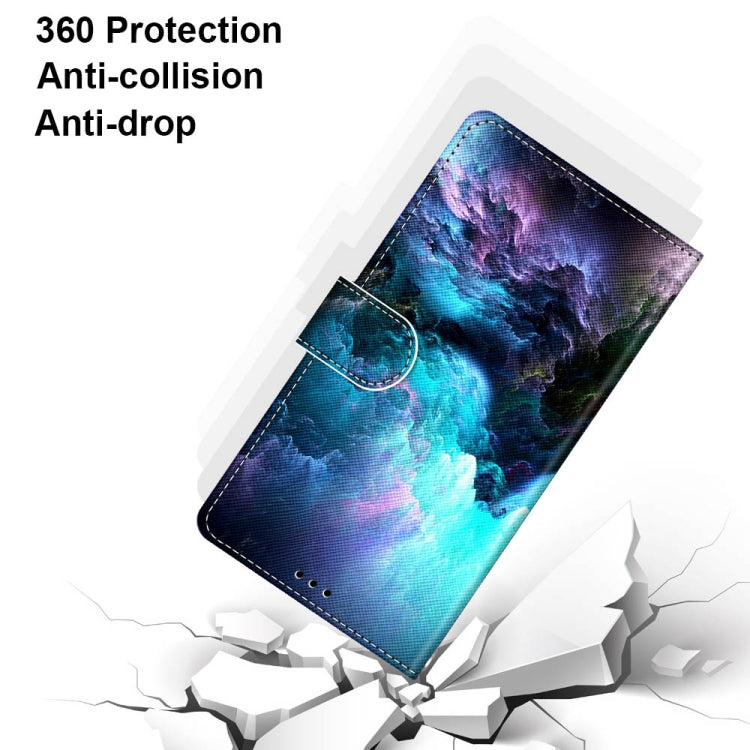 Coloured Drawing Cross Texture Horizontal Flip PU Leather Case with Holder & Card Slots & Wallet & Lanyard, For OPPO A72 5G / A73 5G / A53 5G