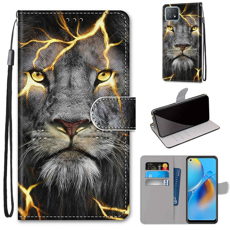 Coloured Drawing Cross Texture Horizontal Flip PU Leather Case with Holder & Card Slots & Wallet & Lanyard, For OPPO A72 5G / A73 5G / A53 5G