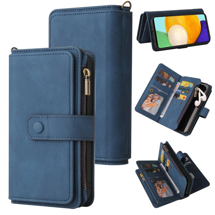 Skin Feel PU + TPU Horizontal Flip Leather Case with Holder & 15 Cards Slot & Wallet & Zipper Pocket & Lanyard, For Samsung Galaxy A71 4G, For Samsung Galaxy A71 5G, For Samsung Galaxy A72 5G / 4G, For Samsung Galaxy Note10 Lite, For Samsung Galaxy A82...